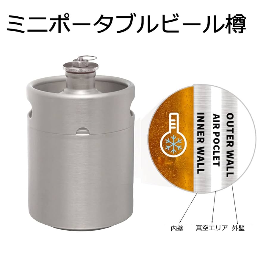 ビール樽！ Amazon | WXQビールディスペンサービールサーバー 缶ビール ス